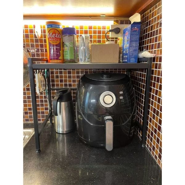 Kệ Để Lò Vi Sóng 2 Tầng Điều Chỉnh Chiều Ngang, Chiều Cao