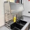 Kệ Úp Chén Inox 304 Có Nắp Đậy Cao Cấp - Chống Bụi Gián