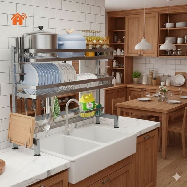 Kệ Úp Chén Inox 2 Tầng - Giải Pháp Tối Ưu Cho Mọi Nhà Bếp