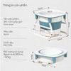 Bồn Tắm Gấp Gọn Tròn Bằng Nhựa Ngâm Người Thư Giãn
