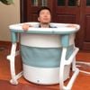 Bồn Tắm Gấp Gọn Tròn Bằng Nhựa Ngâm Người Thư Giãn