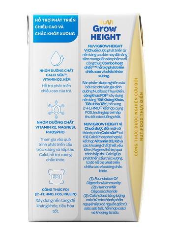 SBPS Nuvi Grow Height Vị Chuối 110ml