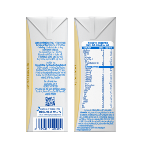 SBPS Nuvi Grow Height Vị Chuối 110ml