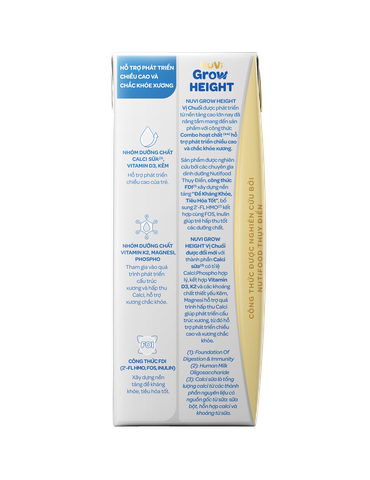 SBPS Nuvi Grow Height Vị Chuối 180ml