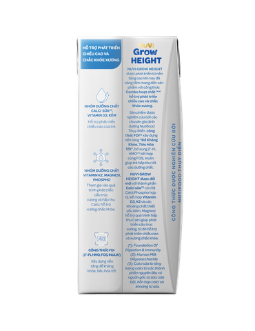 SBPS Nuvi Grow Height Ít Ngọt 180ml