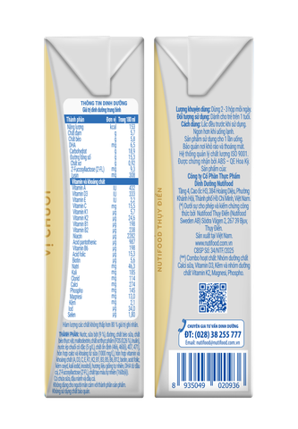 SBPS Nuvi Grow Height Vị Chuối 180ml
