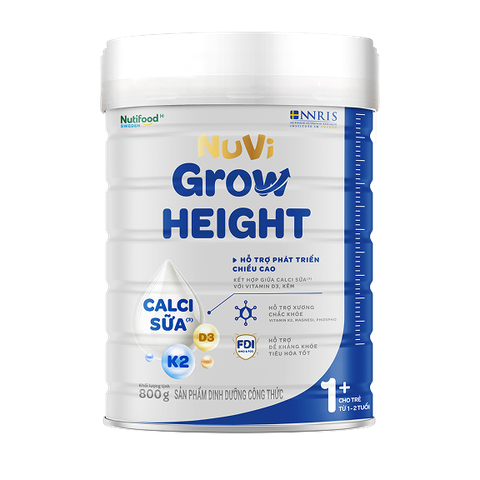 Sữa Bột Nuvi Grow Height 1+ 800g