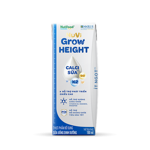 SBPS Nuvi Grow Height Ít Ngọt 180ml