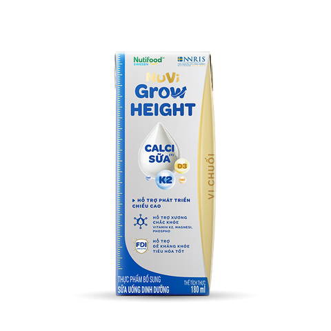 SBPS Nuvi Grow Height Vị Chuối 180ml