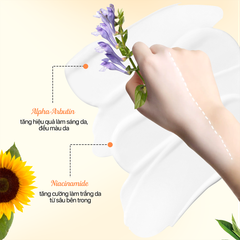 Kem dưỡng Cao cấp Five Grains trắng da Niacinamide, Alpha-Arbutin nâng tone ban ngày 200ML