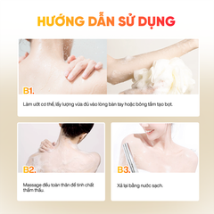 Sữa tắm Cao cấp Five Grains giúp dưỡng trắng da Niacinamide lưu hương nước hoa 500ML phiên bản nâng cấp