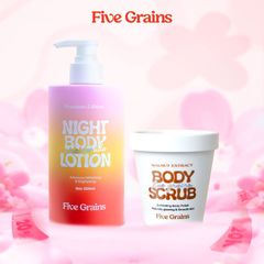 Tẩy tế bào chết body Niacinamide Cao cấp Five Grains chiết xuất quả Óc chó 200g