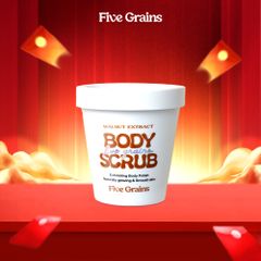 Tẩy tế bào chết body Niacinamide Cao cấp Five Grains chiết xuất quả Óc chó 200g