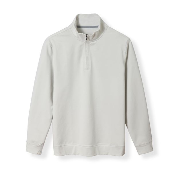 Áo pullover thể thao tay dài có khóa kéo 1/4 ở cổ hàng xuất Âu chất vải cao cấp