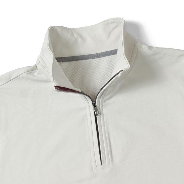 Áo pullover thể thao tay dài có khóa kéo 1/4 ở cổ hàng xuất Âu chất vải cao cấp