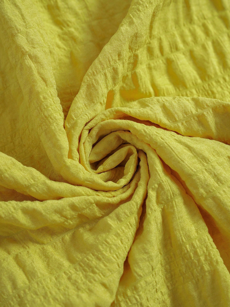 Đầm Big Size Nữ Cổ Chữ V Tay Ngắn Dáng Suông, Nhấn Nhún Phong Cách Tự Do YN036