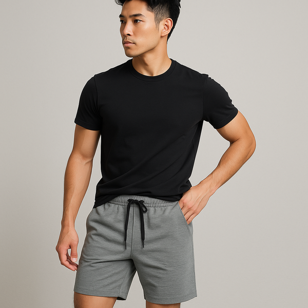 Quần Đùi Thun YOURNAME Active - Mặc Thường Ngày Dễ Phối Đồ Chất Thun Cotton Dày Co Giãn Dễ Chịu