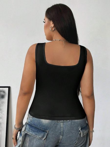 Áo Ba Lỗ Nữ Big Size Màu Trơn Sát Nách Dáng Basic Mặc Hàng Ngày YN062