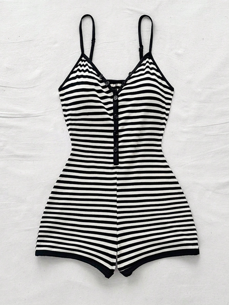 Jumpsuit Nữ Kẻ Sọc. Phong Cách Bohemian (Boho) YN065