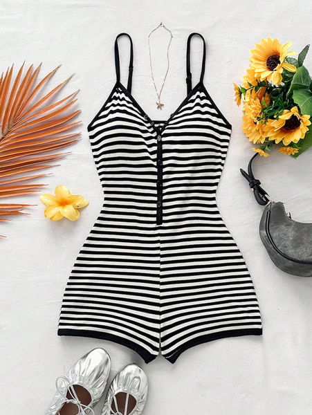 Jumpsuit Nữ Kẻ Sọc. Phong Cách Bohemian (Boho) YN065