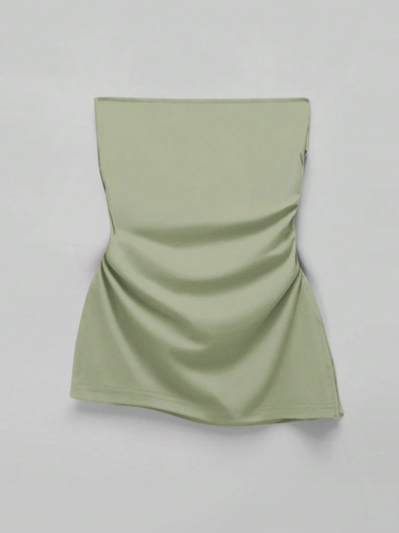 Áo Thun Dệt Kim Cúp Ngực Big Size Xếp Ly Xẻ Tà YN099