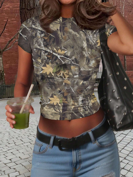 Áo Phông Nữ Màu Trơn Cổ Tròn Tay Ngắn YN110