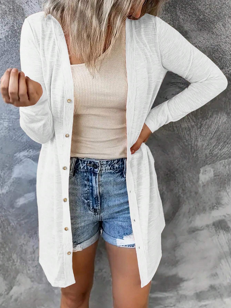 Áo Khoác Nữ Tay Dài Màu Trơn Dáng Basic YN129