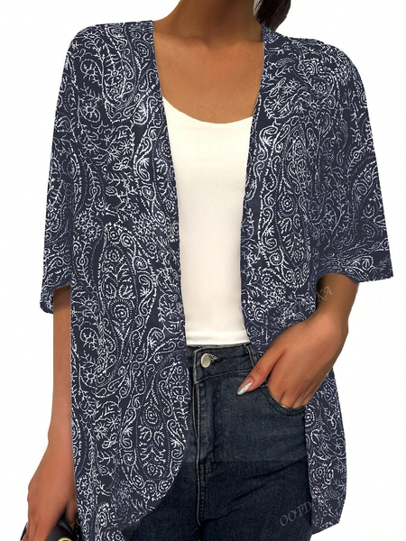 Áo khoác in họa tiết Paisley mới lạ, sành điệu. YN144