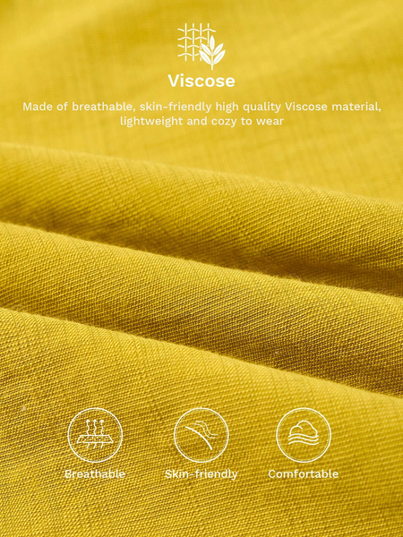 Jumpsuit Nữ Dáng Cổ Yếm Hở Lưng Màu Vàng YN150