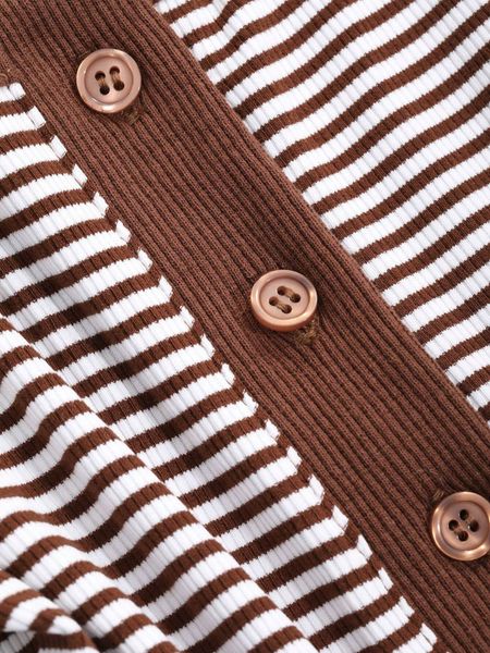 Áo Croptop Nữ Tay Dài Cổ U, Dáng Ôm Tôn Dáng, Phối Màu Tương Phản YN162