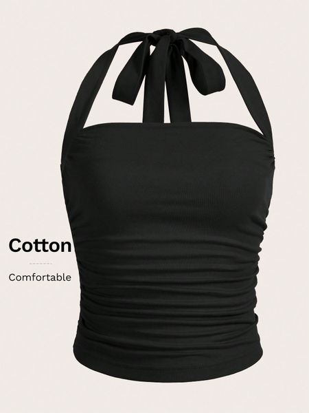 Áo Dây Nữ Dáng Lửng Màu Trơn YN172