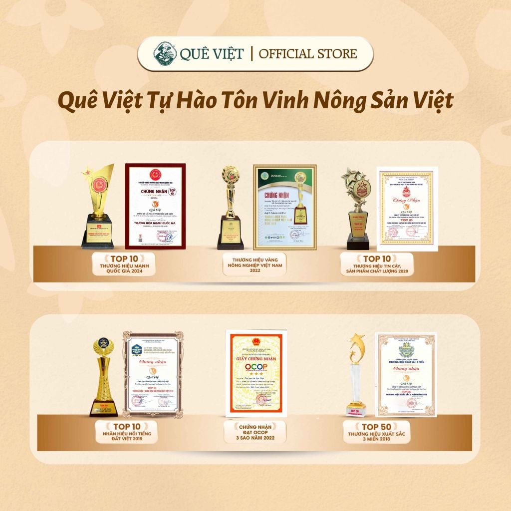 Trà gạo lứt Đông trùng hạ thảo Quê Việt