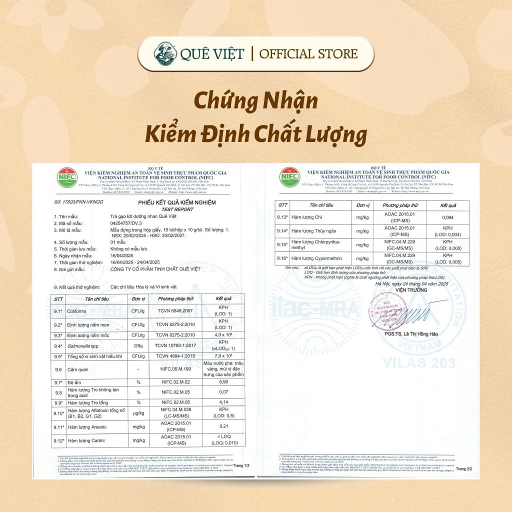 Combo 3 hộp Trà gạo lứt dưỡng nhan Quê Việt