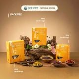 Combo 3 hộp Trà gạo lứt hoa cúc Quê Việt - TẶNG 1 trà Good Lứt 150G