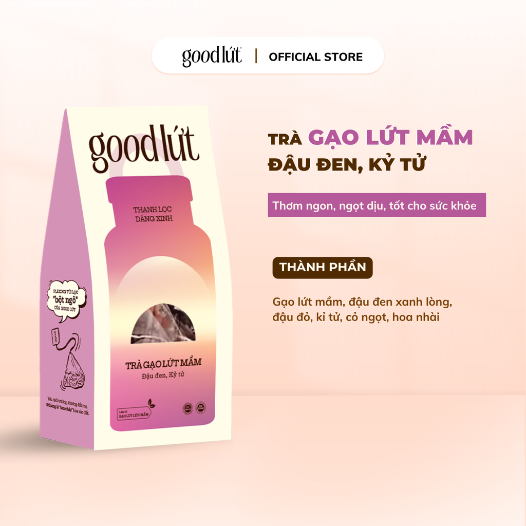 Trà gạo lứt mầm Good Lứt - Hộp 150G, 450G