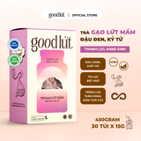 Trà gạo lứt mầm đậu đen kỷ tử Good Lứt Thanh lọc cơ thể nguyên liệu tự nhiên, lành tính - Hộp 450G