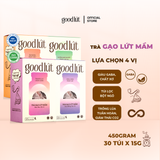 Trà gạo lứt mầm Good Lứt - Thanh nhiệt, đẹp da, tăng cường miễn dịch an toàn, tự nhiên, tốt cho sức khoẻ - Hộp 150G, 450G