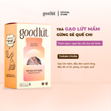 Trà gạo lứt mầm gừng sẻ quế chi Good Lứt - Thư giãn tinh thần, làm ấm cơ thể nguyên liệu an toàn, tự nhiên - Hộp 450G