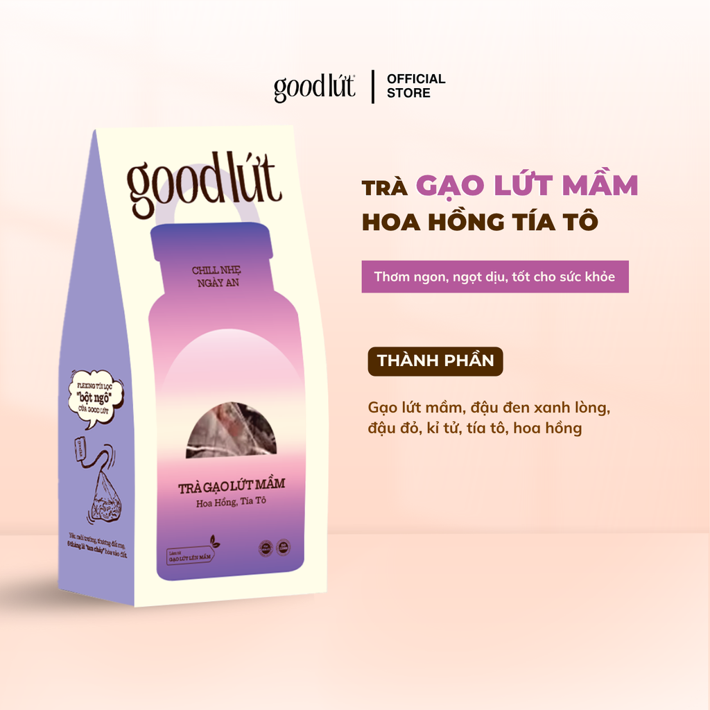 Trà gạo lứt mầm Good Lứt - Hộp 150G, 450G