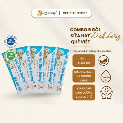Combo 5 gói ngũ cốc dinh dưỡng Quê Việt