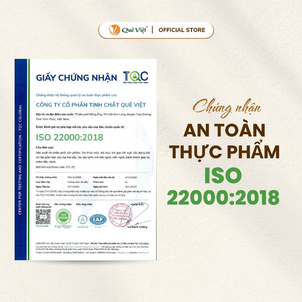 Combo 3 Trà Gạo lứt Gừng Quế Quê Việt ấm bụng ngày dâu TẶNG 1 trà Good Lứt 150G - Hộp 400G