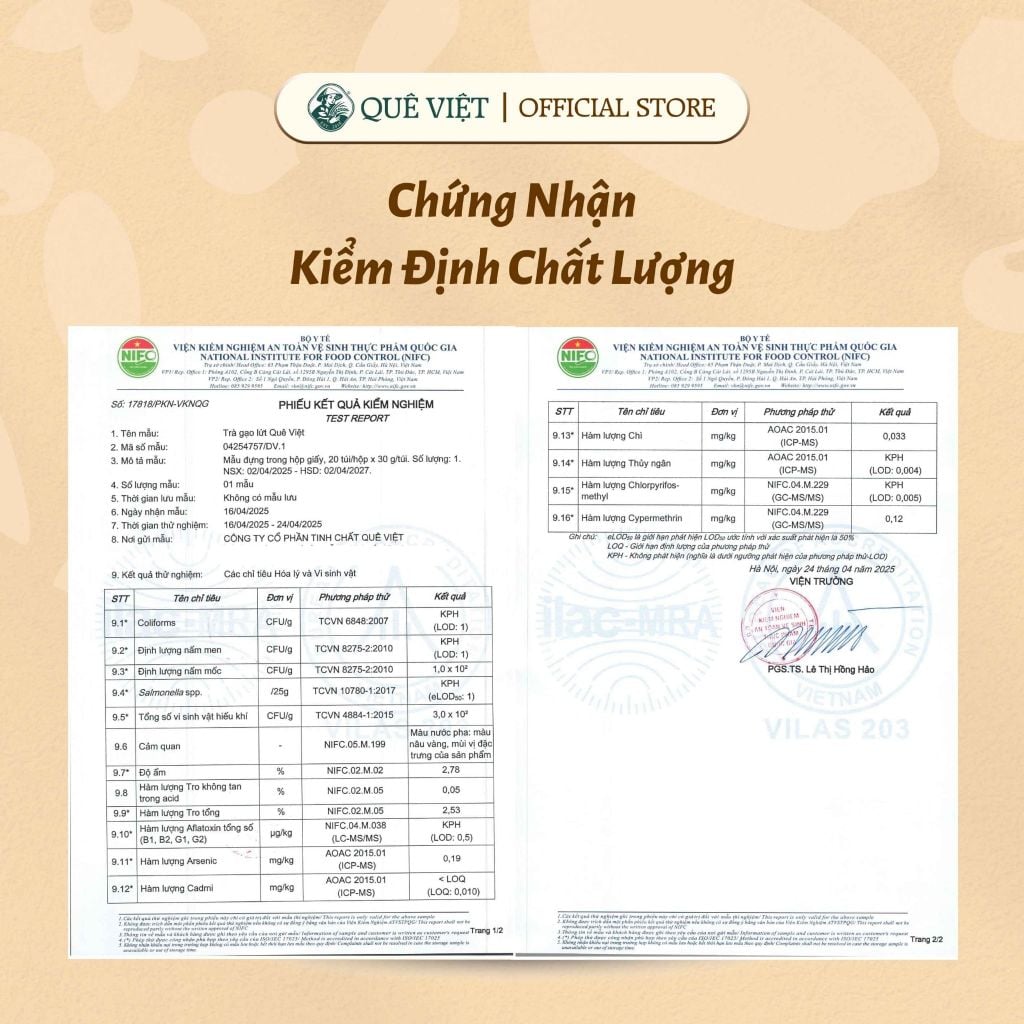 Combo 3 hộp Trà gạo lứt Quê Việt - TẶNG 1 trà Good Lứt 150G