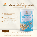 Combo 2 lon sữa hạt dinh dưỡng Quê Việt (không đậu nành) - Lon 500G