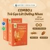Combo 2 hộp Trà gạo lứt dưỡng nhan Quê Việt dưỡng nhan, bổ huyết, chống lão hoá - Hộp 100G, 200G + Tặng 3 hộp trà dưỡng nhan 100g