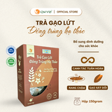 Trà gạo lứt Đông trùng hạ thảo Quê Việt - Hộp 600G, 450G, 150G