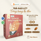 Combo 3 hộp Trà gạo lứt Đông trùng hạ thảo Quê Việt TẶNG 1 trà Good Lứt 150G - Hộp 600G, 450G