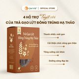 Trà gạo lứt Đông trùng hạ thảo Quê Việt - Hộp 600G, 450G, 150G
