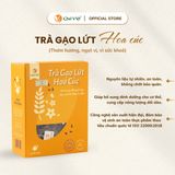 Combo 3 hộp Trà gạo lứt hoa cúc Quê Việt TẶNG 1 trà Good Lứt 150G - Hộp 600G, 450G