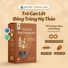 Trà gạo lứt Đông trùng hạ thảo Quê Việt hỗ trợ bồi bổ khí huyết, thanh lọc cơ thể mát gan [150g,450g, 600g]