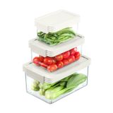  Bộ 3 hộp thực phẩm tritan chữ nhật Hokaido 500 - 1000 - 2000 ml 
